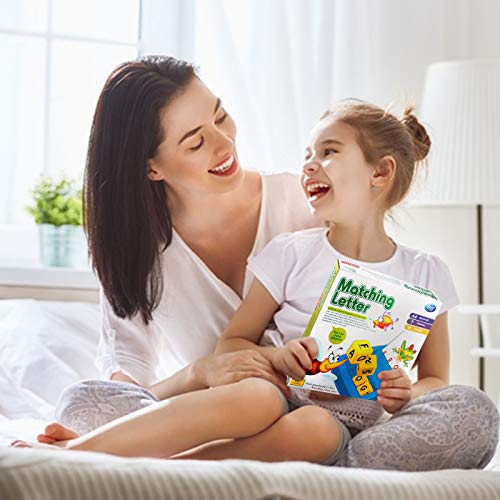 OMG Juguete educativos El Abecedario, Matching Letter Puzzle Learn Board Juego de Escritorio, Alfabeto Juguete Educativo para 2-6 años Niños Niñas Niños, Juegos de Memoria de ortografía
