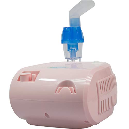 Omnibus BR-CN116B - Nuevo inhalador compresor Inhalador compacto para inhaladores bebe electrico (Rosa pálido)