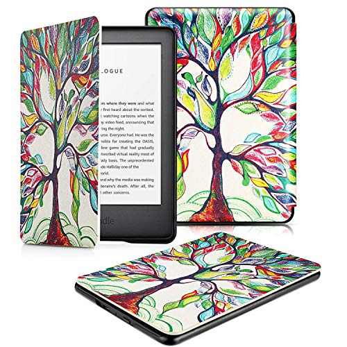 OMOTON Funda Nuevo Kindle 2019 Carcasa Nuevo Kindle 2019 Funda, PU, Sueño Automático, Cierre Magnético, Color Árbol de Amor, Solo para All-New Kindle, 2019 Released
