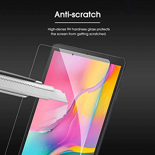 OMOTON Protector Pantalla Samsung Galaxy Tab A 10.1 T510/ T515 2019 Cristal Templado Samsung Tab A 10.1 2019 SM-T510/ T515, 2.5D Borde, Anti-arañazos, No Burbujas, 2 Piezas