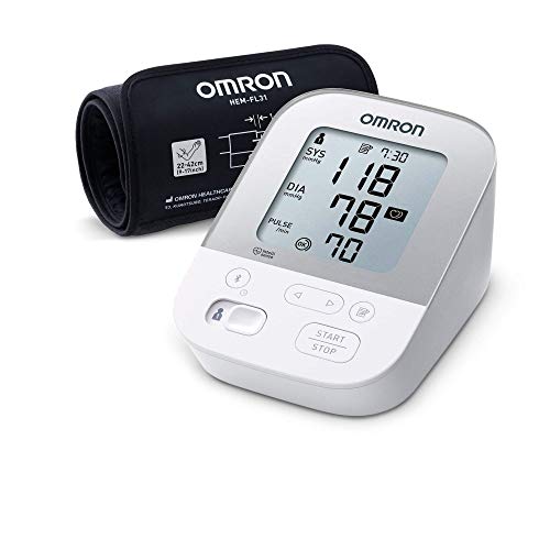 OMRON Healthcare X4 Smart Monitor de Tensión Arterial, Con Manguito Inteligente y Bluetooth