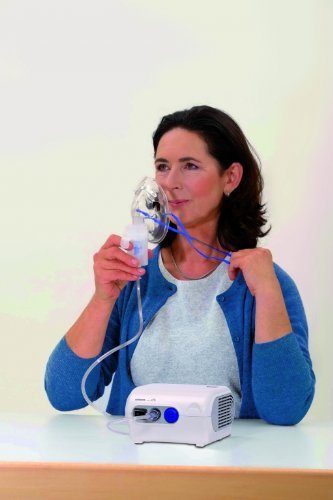 Omron NE-C28P - Nebulizador compresor, color blanco