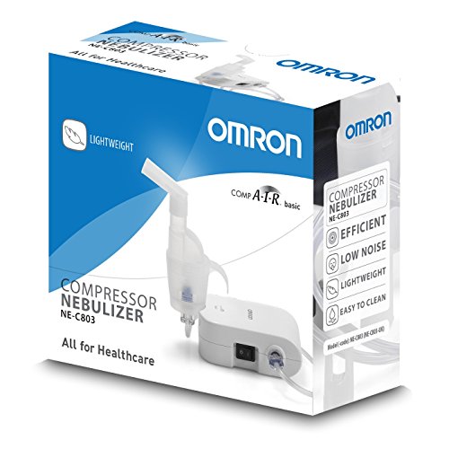 OMRON NE-C803-E Inhalador Compacto, Portátil, Eficaz y Silencioso, Enchufe EU