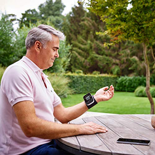 OMRON RS3 Intelli IT - Tensiómetro de muñeca con conectividad Bluetooth para uso doméstico o externo, color negro
