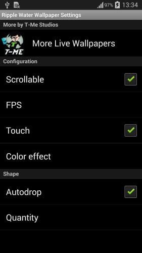 Ondulación del agua Wallpaper