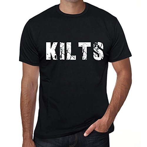 One in the City Kilts Hombre Camiseta Negro Regalo De Cumpleaños 00553