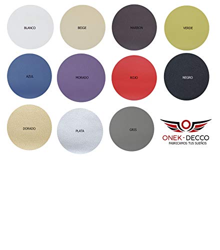 ONEK-DECCO Cabecero tapizado en Polipiel de Dormitorio Kansas Medidas cabecero de Cama niño, Juvenil y Matrimonio Cabezal Blanco, tapizado, Acolchado (150x70, Blanco)