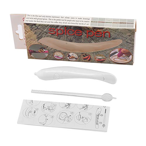 ONEVER Eléctrica Latte Arte Pluma para Café Torta de Especias Pluma Decoración de La Torta Pluma de Tallado de Café Pluma Para Hornear Pasteles (1PC)