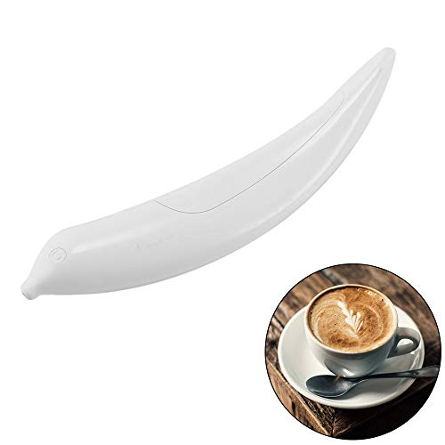 ONEVER Eléctrica Latte Arte Pluma para Café Torta de Especias Pluma Decoración de La Torta Pluma de Tallado de Café Pluma Para Hornear Pasteles (1PC)