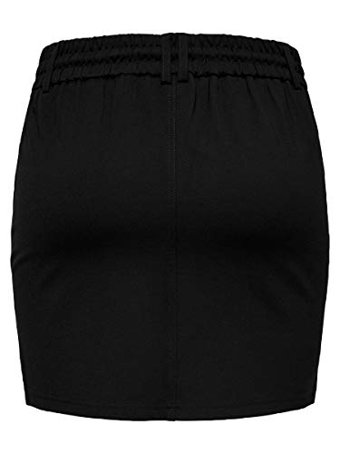 ONLY NOS Onlpoptrash Easy Skirt Pnt Noos Falda, Negro Black), 36 (Talla del fabricante: Small) para Mujer