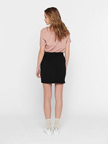 ONLY NOS Onlpoptrash Easy Skirt Pnt Noos Falda, Negro Black), 36 (Talla del fabricante: Small) para Mujer