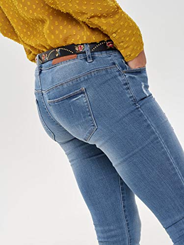 ONLY Onlcoral Sl Sk Dnm Jeans Bj8191-1 Noos, Mujer, Azul (Medium Blue Denim), W28/L30 (Talla del fabricante: 28)