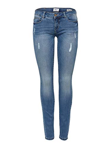 ONLY Onlcoral Sl Sk Dnm Jeans Bj8191-1 Noos, Mujer, Azul (Medium Blue Denim), W28/L30 (Talla del fabricante: 28)