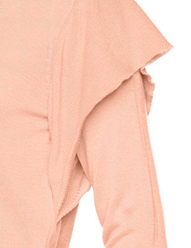 Only Onllova L/s Ruffle Pullover CC Knt suéter, Rosa (Cream Pink Detail: W Melange), 36 (Talla del Fabricante: Small) para Mujer