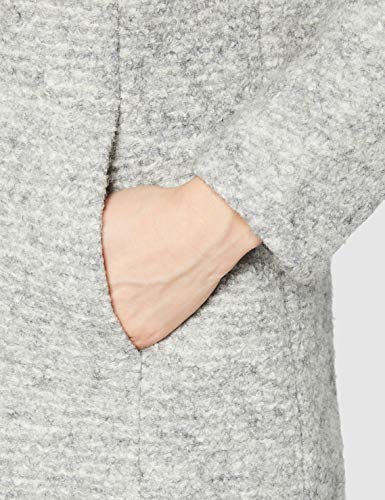 Only Onlsedona Boucle Wool Coat Otw Noos Abrigo, Gris (Light Grey Melange Detail:Melange), 42 (Talla del fabricante: X-Large) para Mujer