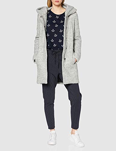 Only Onlsedona Boucle Wool Coat Otw Noos Abrigo, Gris (Light Grey Melange Detail:Melange), 42 (Talla del fabricante: X-Large) para Mujer