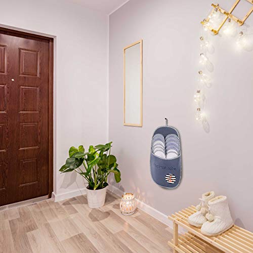 ONVAYA Zapatillas de huéspedes antideslizantes | conjunto de 6 | Zapatilla de fieltro | Heimatliebe Amor de la Patria