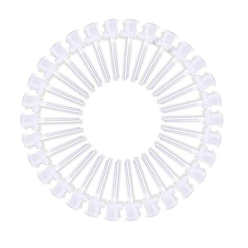 OOCOME - Juego de 10 puntas de repuesto desechables, para quitar cera de oído, puntas de repuesto desechables, consejos de limpieza desechables para sistema de botellas de lavadora, 10 unidades