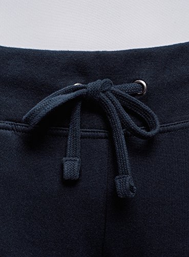oodji Ultra Mujer Pantalones de Punto Deportivos, Azul, ES 34 / XXS