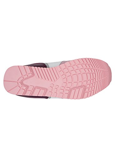 oodji Ultra Mujer Zapatillas Multicolores de Materiales Combinados, Rojo, 40 EU / 6.5 UK