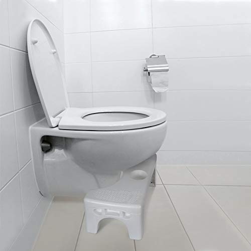 Openuye Taburete para Inodoro Squatting Potty Taburete Fisiológico para Baños Antideslizante y Anti Constipación con Reposapiés, Antiestreñimiento, para Niños y Adultos