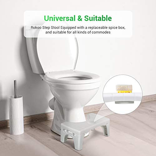 Openuye Taburete para Inodoro Squatting Potty Taburete Fisiológico para Baños Antideslizante y Anti Constipación con Reposapiés, Antiestreñimiento, para Niños y Adultos