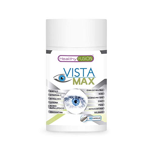Optimizante y protector de la visión | Con luteína y mirtilo | Fortalece el tejido ocular y la retina | Mejora la visión diurna y nocturna | Tratamiento para la salud de los ojos | 60 unidades