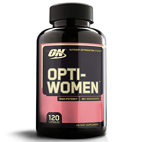 Optimum Nutrition ON Opti-Women, Suplemento Multivitamínico, Multivitaminas y Minerales para Mujeres con Vitamina D, Vitamina C, Magnesio y Acido Folico, sin sabor, 60 porciones, 120 Cápsulas