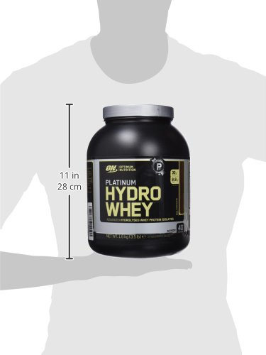 Optimum Nutrition ON Platinum Hydro Whey, Proteínas en Polvo, para Masa Muscular y Musculacion, fuente de BCAA, bajo en Calorías, Chocolate, 40 porciones, 1.6 kg