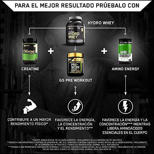 Optimum Nutrition ON Platinum Hydro Whey, Proteínas en Polvo, para Masa Muscular y Musculacion, fuente de BCAA, bajo en Calorías, Chocolate, 40 porciones, 1.6 kg