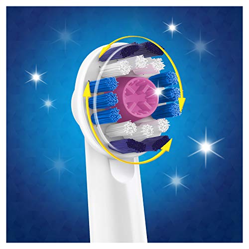 Oral-B 3D White - Cabezales de recambio (4 unidades), colores aleatorios