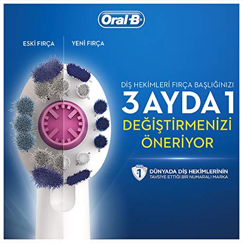Oral-B 3D White - Cabezales de recambio (4 unidades), colores aleatorios