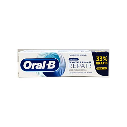 Oral-B Encías & Esmalte Repair Blanqueante, Pasta Dentífrica 75ml + 25ml