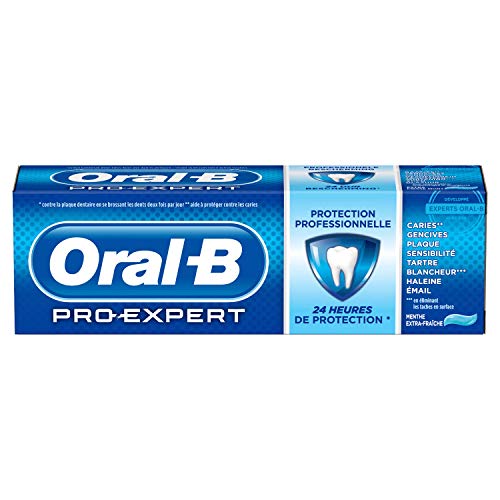 Oral-B Pro - Pasta de dientes Protección Experto Profesional menta extra-frescos 75 ml - Lot de 3