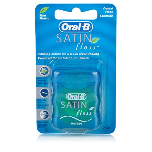 Oral B Satin Floss Mint 25m x 12 Packs by Procter & Gamble