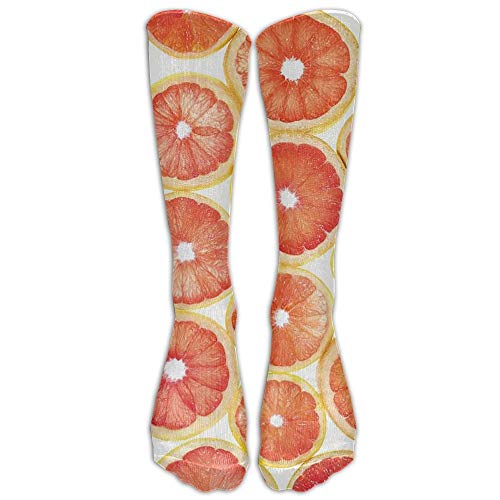 Orange Crush Compression Socks Soccer Socks Knee High Socks For Running,Medical,Athletic,Edema,Diabetic,Varicose Veins,Travel,Pregnancy,Shin Splints,Nursing.