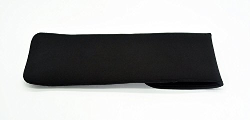 Orchidtent Bolsa para Plancha de Pelo -Negro Neopren Resistente al Calor Funda Caja Cubierta Estuche del Recorrido con Velcro y 2 Bolsillos para Curling Alisador de Pelo