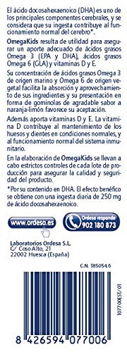 Ordesa Omegakids Gummies Masticables- 54 Unidades - El Omega-3 para tus hijos, 4 gominolas al día