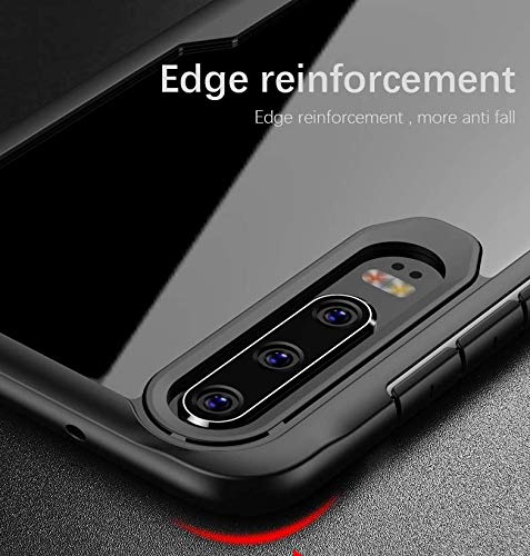 ORETECH Funda Samsung A7 2018,Carcasa Galaxy a7 con [Tecnología de cojín de Aire] Gel Suave Silicona TPU y Funda Trasera Transparente Funda para Samsung Galaxy A7-Negro