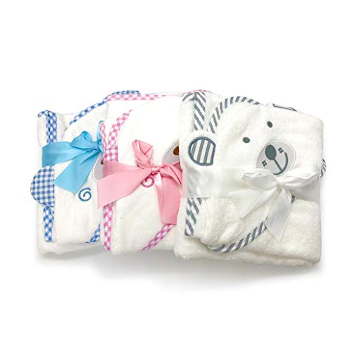 Organic Soft Hooded Baby Towel ( Includes Washcloth) | 100% Bamboo, Hypoallergenic | Newborn and Toddler | Large 90cm by 90cm | Birthday Gift and Gift Registry for Boys and Girls