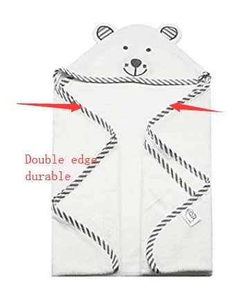 Organic Soft Hooded Baby Towel ( Includes Washcloth) | 100% Bamboo, Hypoallergenic | Newborn and Toddler | Large 90cm by 90cm | Birthday Gift and Gift Registry for Boys and Girls