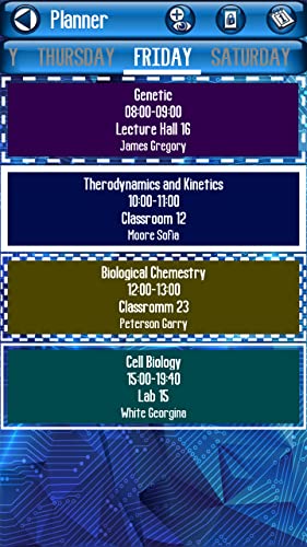Organice un planificador universitario
