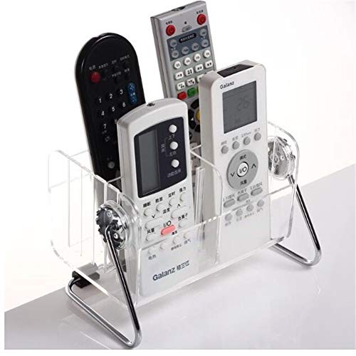 Organizador de Mando a Distancia, 6 Ranuras, Transparente, acrílico, Soporte para Mando a Distancia, Soporte para TV, climatizador, Caja de Almacenamiento, Soporte para Mesa…