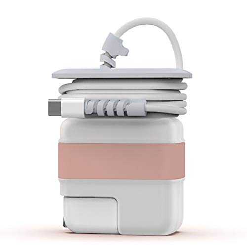 Organizador Viaje para MacBook Air Cable de Carga, Portátil de Cable de Viaje para MacBook Air Adaptador, Compatible con Magsafe 30W 29W, Protectora Cargador Accesorios Mac 12 13 Pulgada (Dorado)