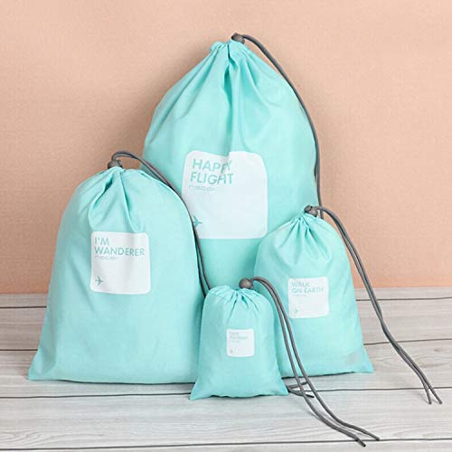 Organizadores para Maletas, Comius 8 Piezas Bolsos de Lazo del Almacenaje para Viajar, Bolsa de lavandería Bolsas de compresión de Equipaje Bolsa en el Organizador de Bolsa para la (Pure Color)