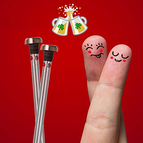 Original Regalo 2 Enfriadores de Botella Cerveza y Abridor Multifunción - Accesorio Utensilio Acero Inoxidable, Idea Aniversario Cumpleaños Padre Hombre Papa Hermano Amigo Divertido Frikis Especiales