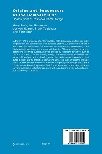 Origins and Successors of the Compact Disc: Contributions of Philips to Optical Storage: 11 (Philips Research Book Series)
