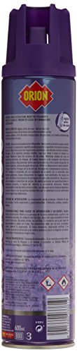 Orion - Insecticida en Aerosol contra Moscas y Mosquitos, Aroma Lavanda - 600 ml