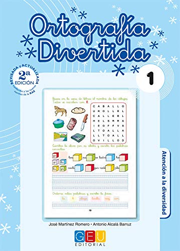 Ortografía divertida 1 / Editorial GEU / 1º Primaria / Mejora la ortografía / Recomendado como apoyo / Con actividades sencillas de repaso