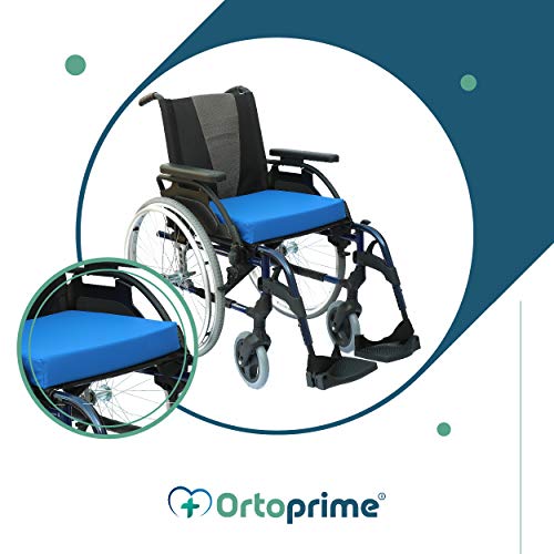 OrtoPrime Cojín Antiescaras Viscoelástico Postural - Cojín Coxis Ortopédico Espuma de Memoria - Cojín Escaras Terapéutico - Indicado para Silla de Ruedas, Hogar, Coche y Oficina